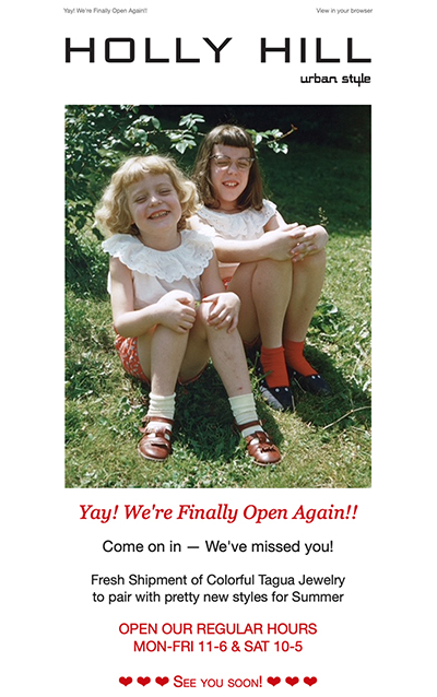 Holly Hill Announcement