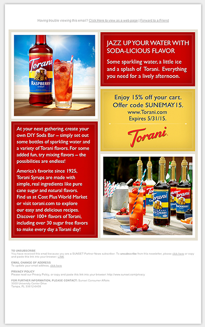 Torani Email