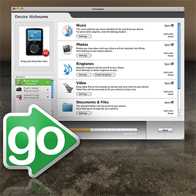 Media Sync Software Interface