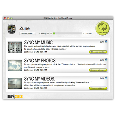 KIN Sync Interface