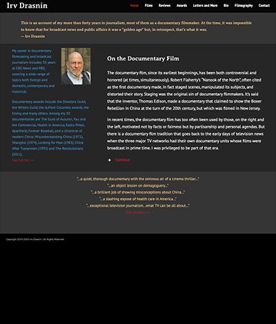 Irv Drasnin Home Page