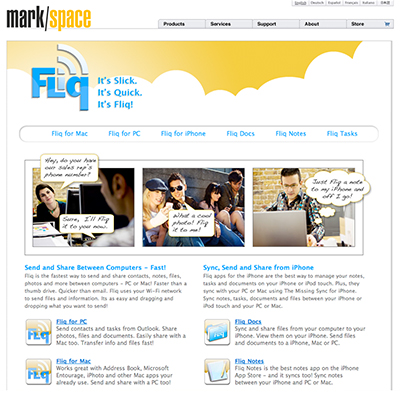 Fliq Product Web Page