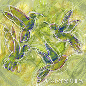 A Charm of Hummingbirds Copyright 2018 Renee Gurley